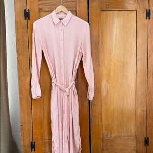 Ralph Lauren Blush Pink Long Sleeve Dress